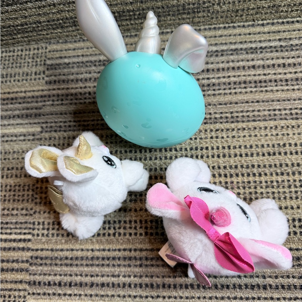 Zuru Rainbocorn Pink and White Plush Toy with Egg lot (2) - Picture 6 of 10